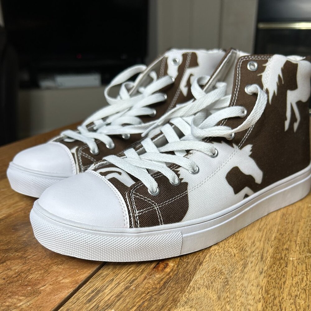 Buckaroo Bucking Horse Sneakers Womens size 11 Brown & White